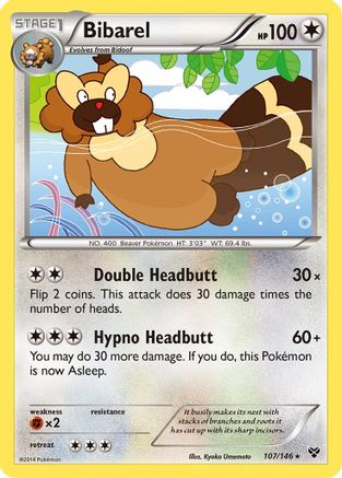 Bibarel - XY Base Set #107