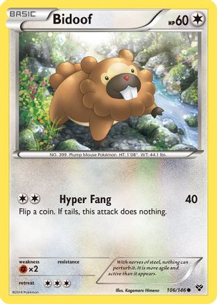 Bidoof - XY Base Set #106