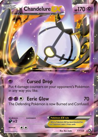 Chandelure EX - Legendary Treasures #77
