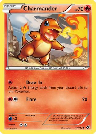 Charmander - Legendary Treasures #17