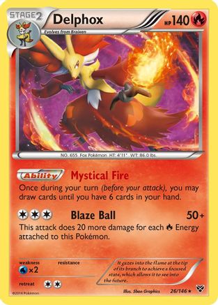 Delphox - XY Base Set #26