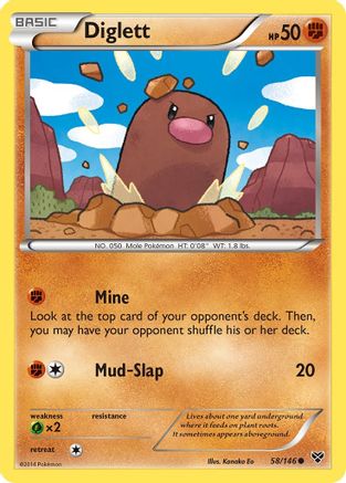 Diglett - XY Base Set #58
