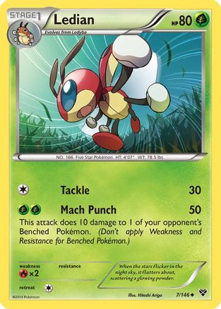 Ledian - XY Base Set #7