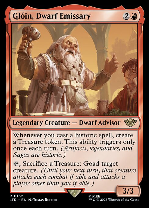 Glóin, Dwarf Emissary - ltr The Lord of the Rings: Tales of Middle-earth - #132