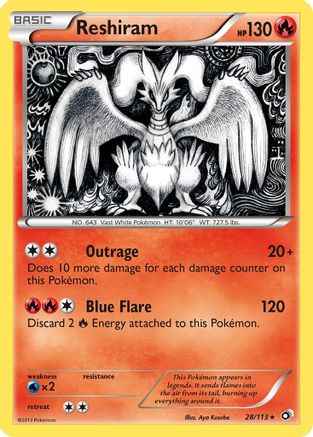 Reshiram - Legendary Treasures #28