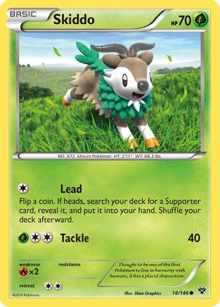 Skiddo - XY Base Set #18