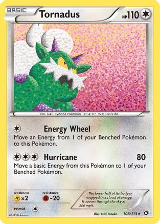 Tornadus - Legendary Treasures #108