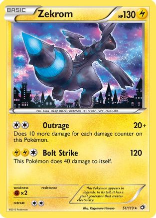 Zekrom - Legendary Treasures #51