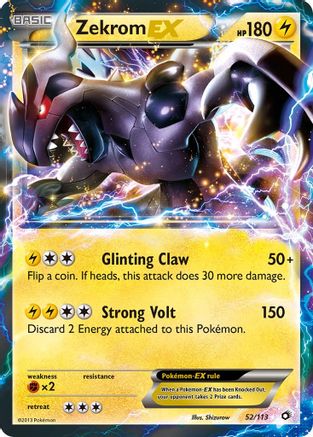 Zekrom EX - Legendary Treasures #52