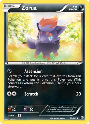 Zorua - Legendary Treasures #89