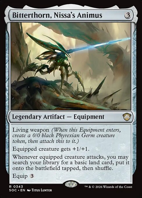Bitterthorn, Nissa's Animus - soc Secrets of Strixhaven Commander - #343