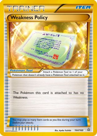 Weakness Policy (164 Secret Rare) - XY - Primal Clash #164