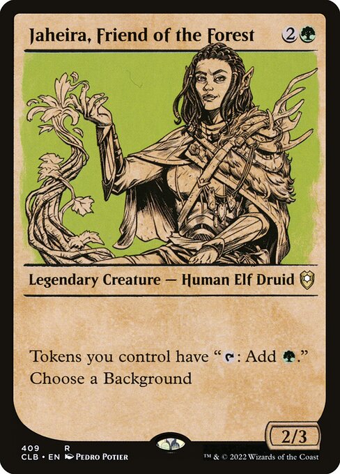 Jaheira, Friend of the Forest - (clb Commander Legends: Battle for Baldur's Gate-409)