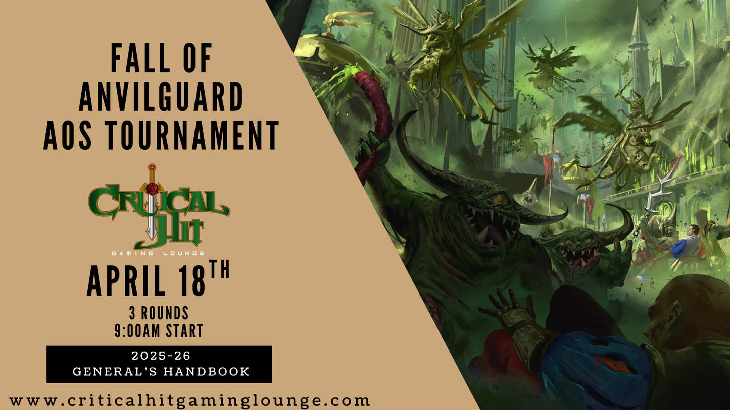 Fall of Anvilguard - AOS Tournament April 18th