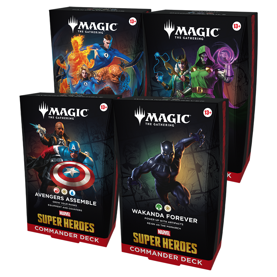 Marvel Super Heroes - Commander - Set of 4