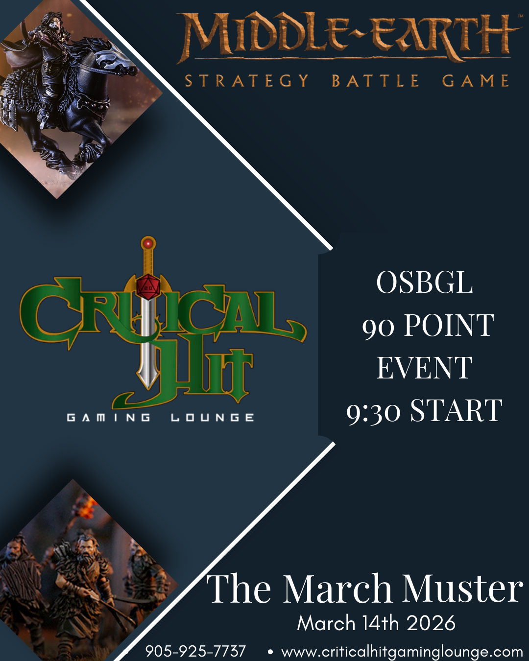 The March Muster - OSBGL 90 Point Event - March 14th 2026