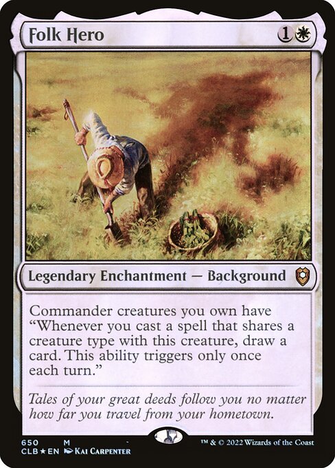 *Foil Folk Hero — CLB — 650