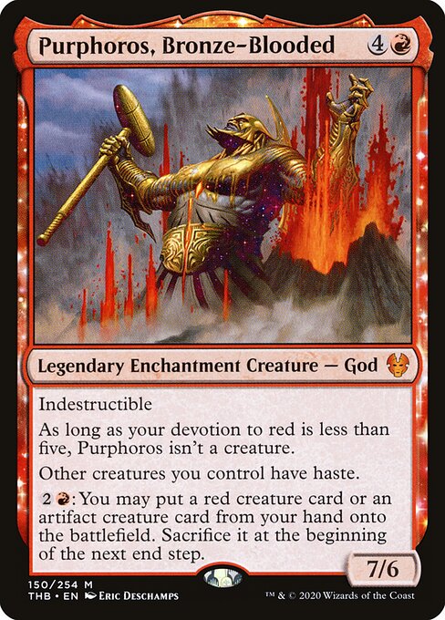Purphoros, Bronze-Blooded - thb Theros Beyond Death - #150