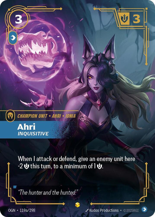 Ahri - Inquisitive (Alternate Art) - Origins (OGN) - Alternate Art - 119a/298