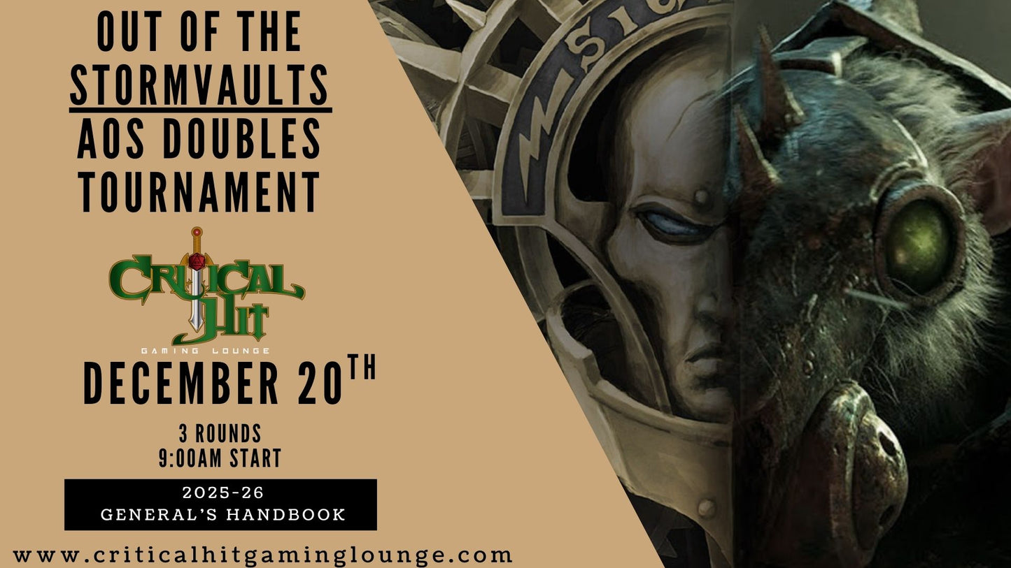 Out of the Stormvaults - AOS Doubles Tournament December 20th
