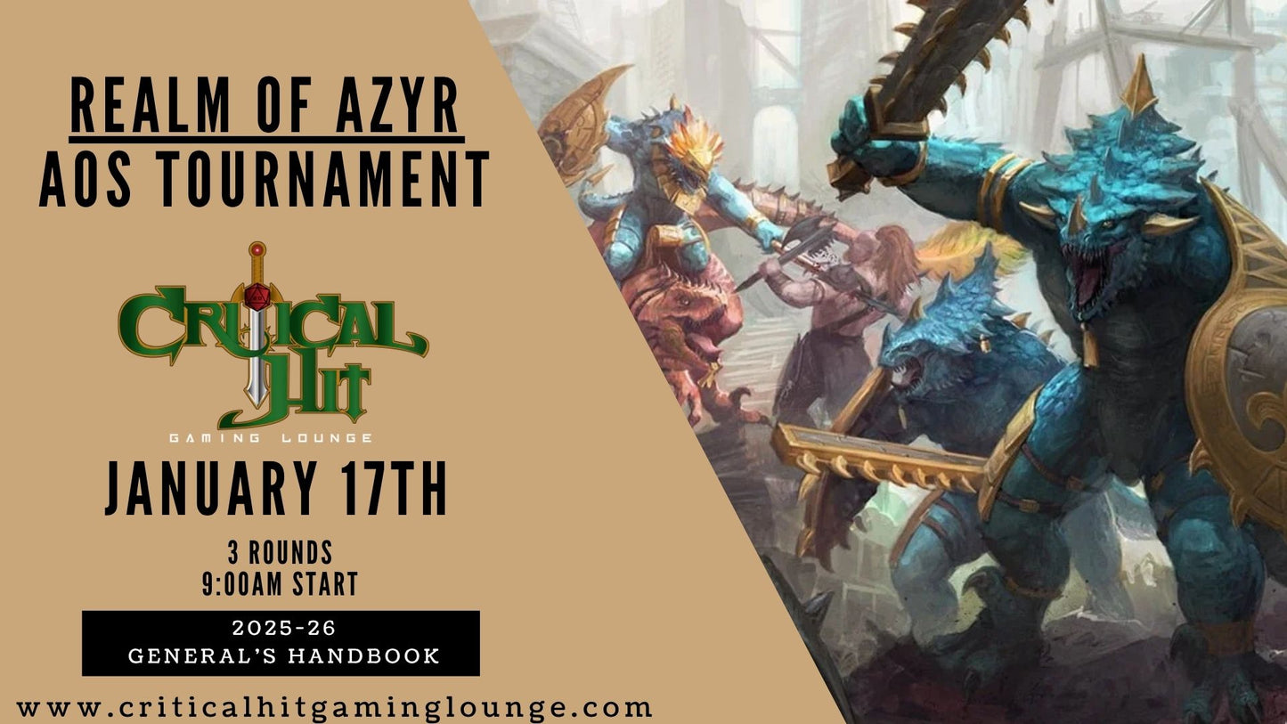 Realm of Azyr - AOS Tournament January 17th