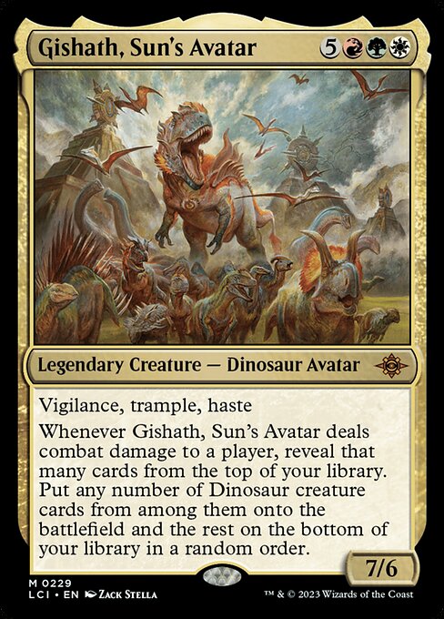 Gishath, Sun's Avatar - lci The Lost Caverns of Ixalan - #229
