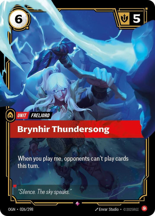 Brynhir Thundersong - Origins (OGN)- Rare - 026/298