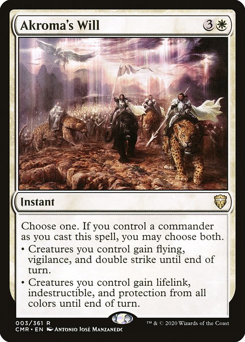 Akroma's Will — CMR — 3