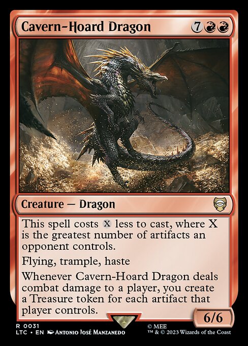 Cavern-Hoard Dragon - ltc Tales of Middle-earth Commander - #31