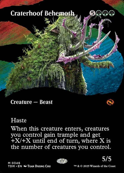 Craterhoof Behemoth - tdm Tarkir: Dragonstorm - #346