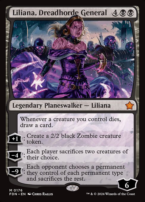 *Foil Liliana, Dreadhorde General — FDN — 176