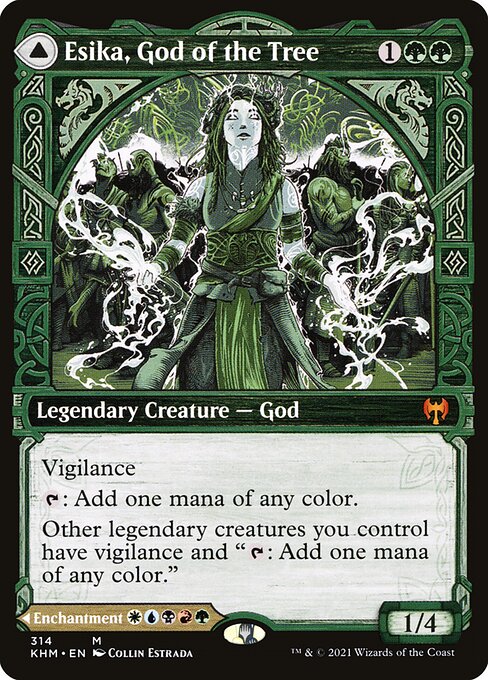 Esika, God of the Tree // The Prismatic Bridge - (khm Kaldheim-314) - Near Mint