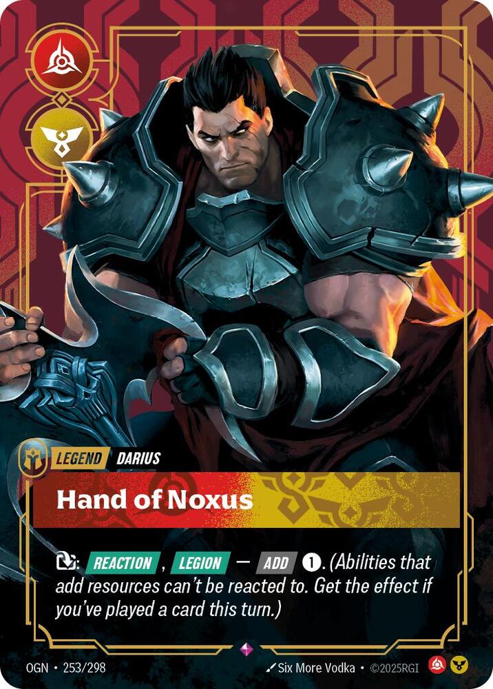 Darius - Hand of Noxus - Origins (OGN) - Rare - 253/298