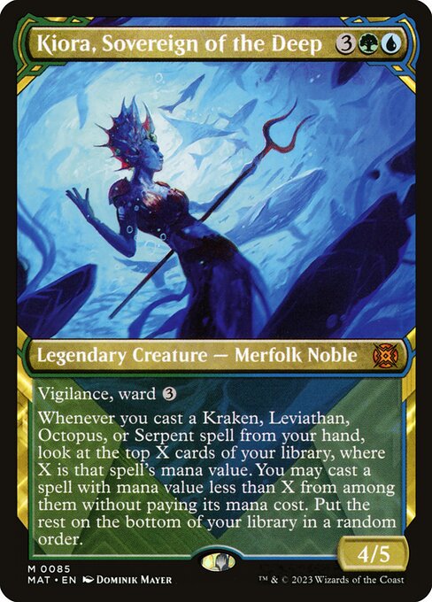 *Foil Kiora, Sovereign of the Deep — MAT — 85