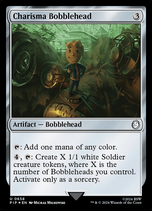 *Foil Charisma Bobblehead — PIP — 658