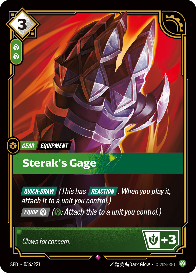 *Foil Sterak's Gage — 56