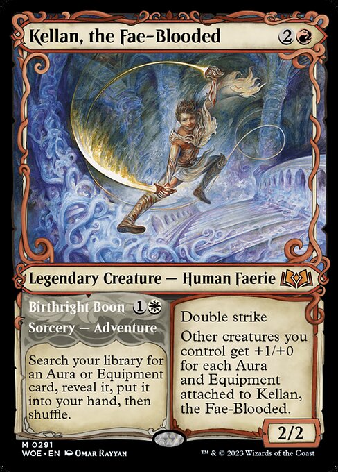 Kellan, the Fae-Blooded // Birthright Boon - woe Wilds of Eldraine - #291