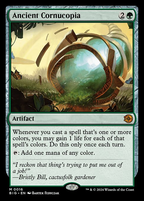 *Foil Ancient Cornucopia — BIG — 16