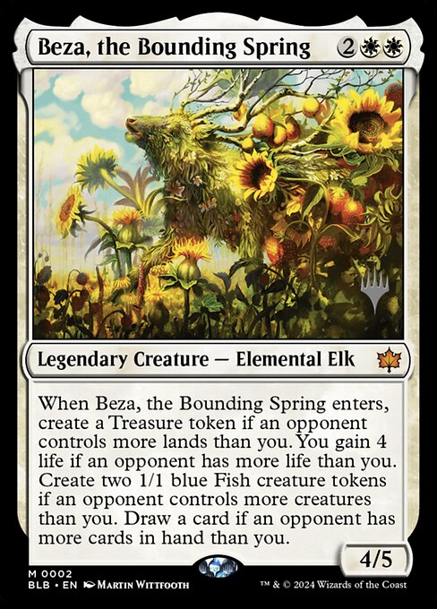 Beza, the Bounding Spring - pblb Bloomburrow Promos - #2p