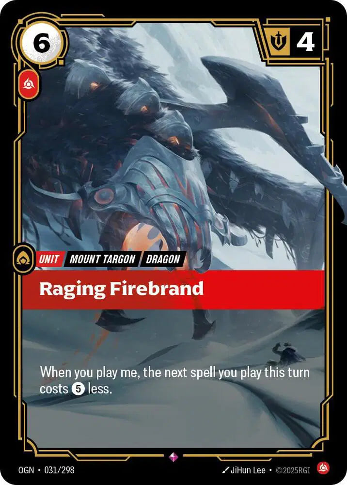 Raging Firebrand - Origins (OGN) - Rare - 031/298