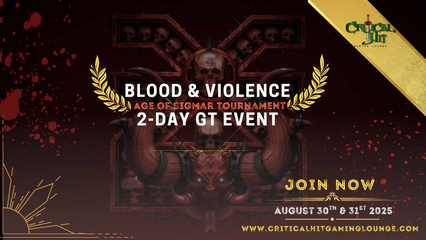 Blood And Violence- Warhammer AOS Tournament - 2 Day GT