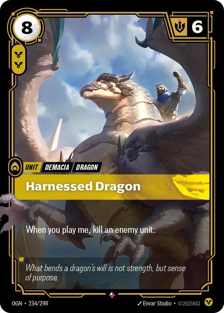 Harnessed Dragon - Origins (OGN) - Rare - 234/298