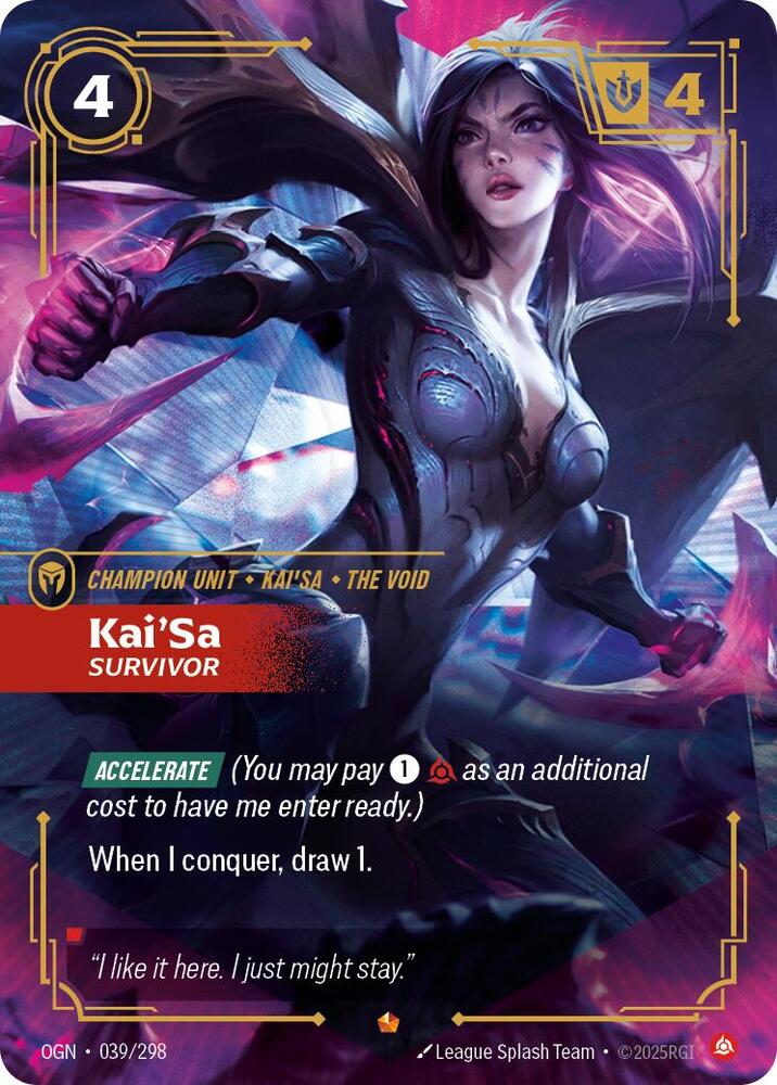 Kai'Sa - Survivor - Origins (OGN) - Epic - 039/298