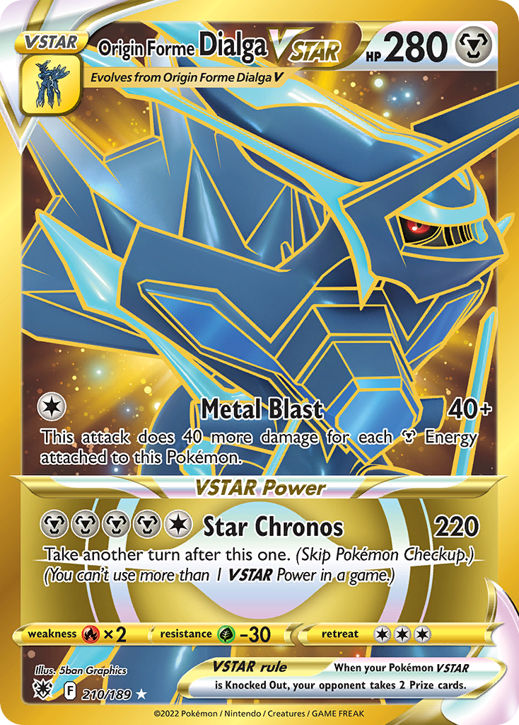 Origin Forme Dialga VSTAR - Astral Radiance - #210/189