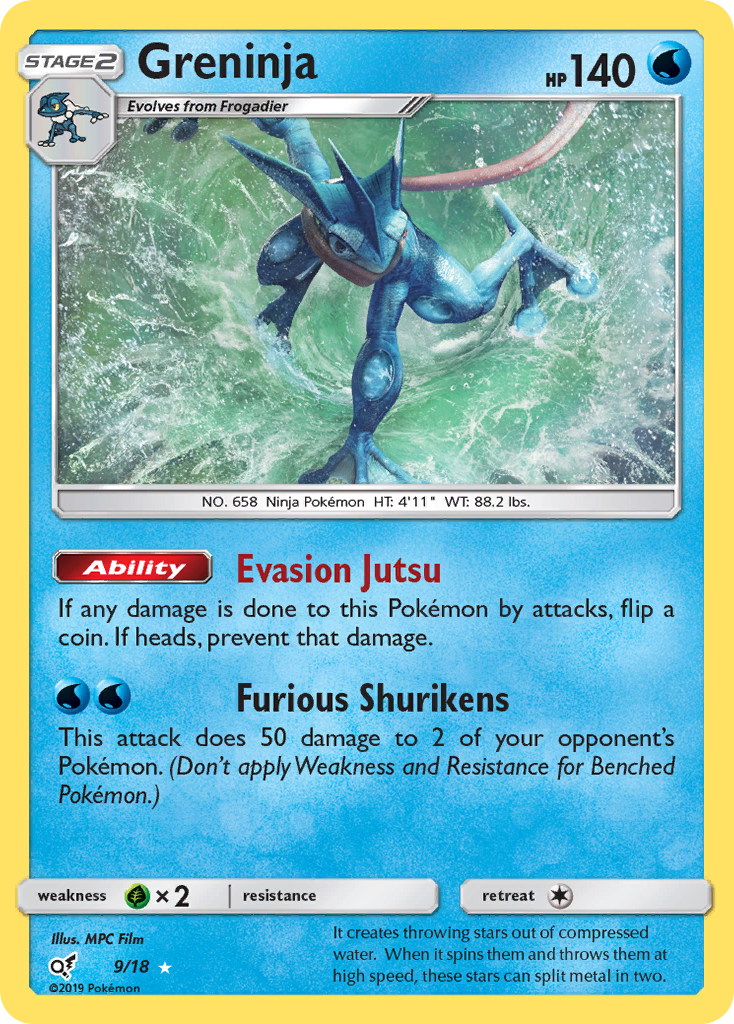 Greninja - Detective Pikachu - #9/18