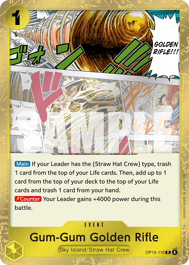 Gum-Gum Golden Rifle - Adventure on Kami's Island - #OP15-116