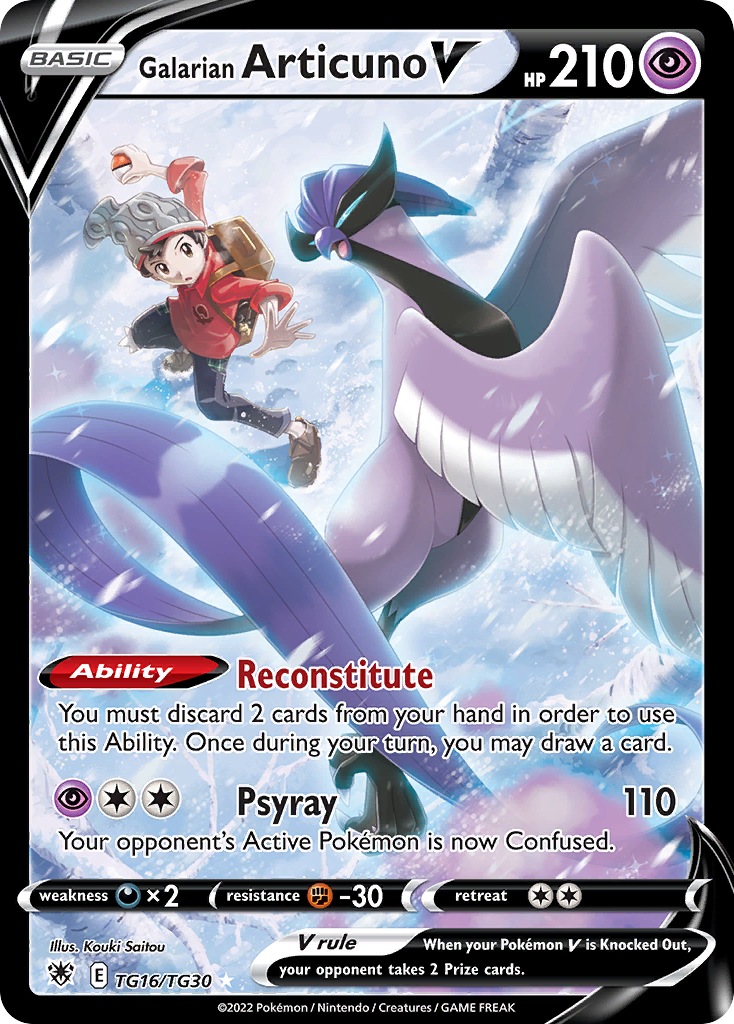 Galarian Articuno V - Astral Radiance Trainer Gallery - #TG16/TG30