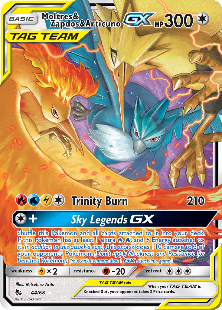 Moltres & Zapdos & Articuno-GX - (Hidden Fates-44/68)