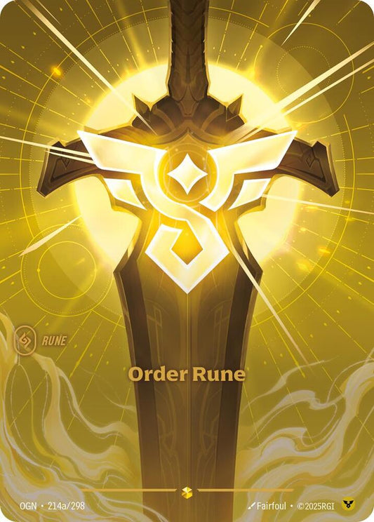 Order Rune (Alternate Art) - Origins (OGN)