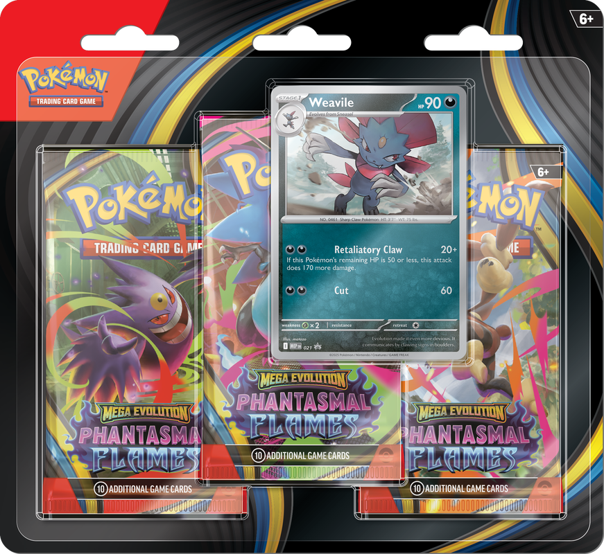 Pokemon - Phantasmal Flames 3pk Blister